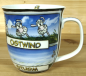 Preview: Witziger Kaffeebecher Hösti Schafe Wind Maritim Tasse Porzellan 400ml Becher