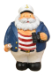 Preview: Maritime Deko Figur bäritger Kapitän mit Fernglas und Karte ( Modell A), aus Polyresin hersgestellt. Maße ca.: Höhe 12cm, Breite 8,5cm, Tiefe 7cm