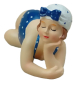 Preview: Badenixe Mollige Deko Figur Frau im Badeanzug liegend dicke Dame (SLB)