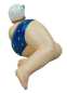 Preview: Badenixe Mollige Deko Figur Frau im Badeanzug liegend dicke Dame (SLB)
