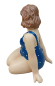 Preview: Badenixe Mollige Deko Figur Frau im Badeanzug sitzend dicke Dame (SLC)