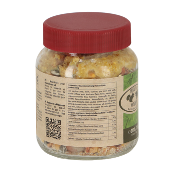 Preview: 2 Kg Eichhörnchenfutter im Kunstoffeimer  Das Eichhörnchenfutter ist eine ausgewogene Futtermischung für wilde Eichhörnchen, die ihr eigenes Futter ergänzt. Verwenden Sie diese Mischung und keine Essensreste, gesalzenen Nüsse, Brot, Kekse oder Milch. Es i