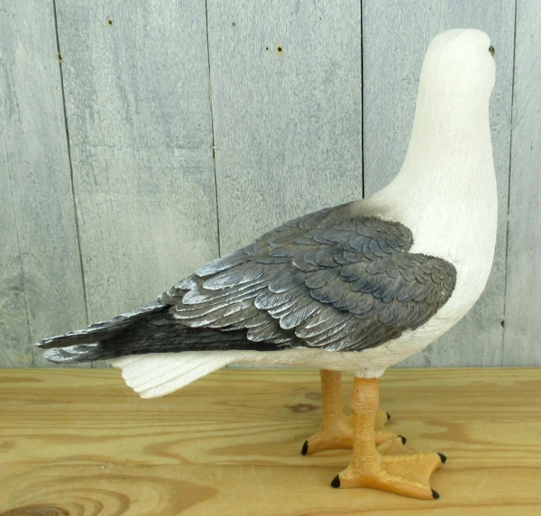 Deko Möwe stehend 24 x 26 x 8,5 cm maritime Dekoration Figur Gartendeko
