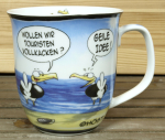 Kaffeebecher Touristen vollk... Hösti Becher Tasse Porzellan Inhalt 400ml Möwen Leuchtturm